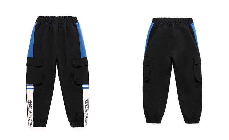 2-teiliges Jungen-Sportanzug-Set mit Kapuze – Frühling & Herbst | Langarm-Trainingsanzug für Kinder & Teenager (Größe 120–170)