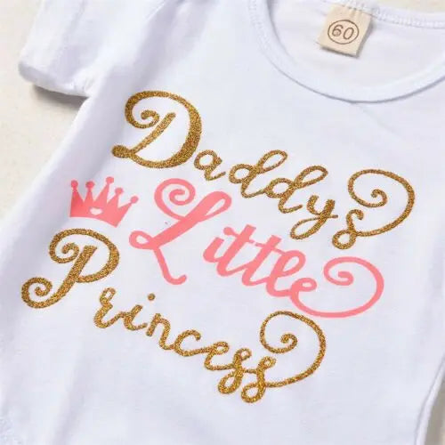 🌸 4-teiliges Sommer-Set für Neugeborene – Baby Mädchen Romper + Blumenhose + Hut + Haarband (0–24 Monate)