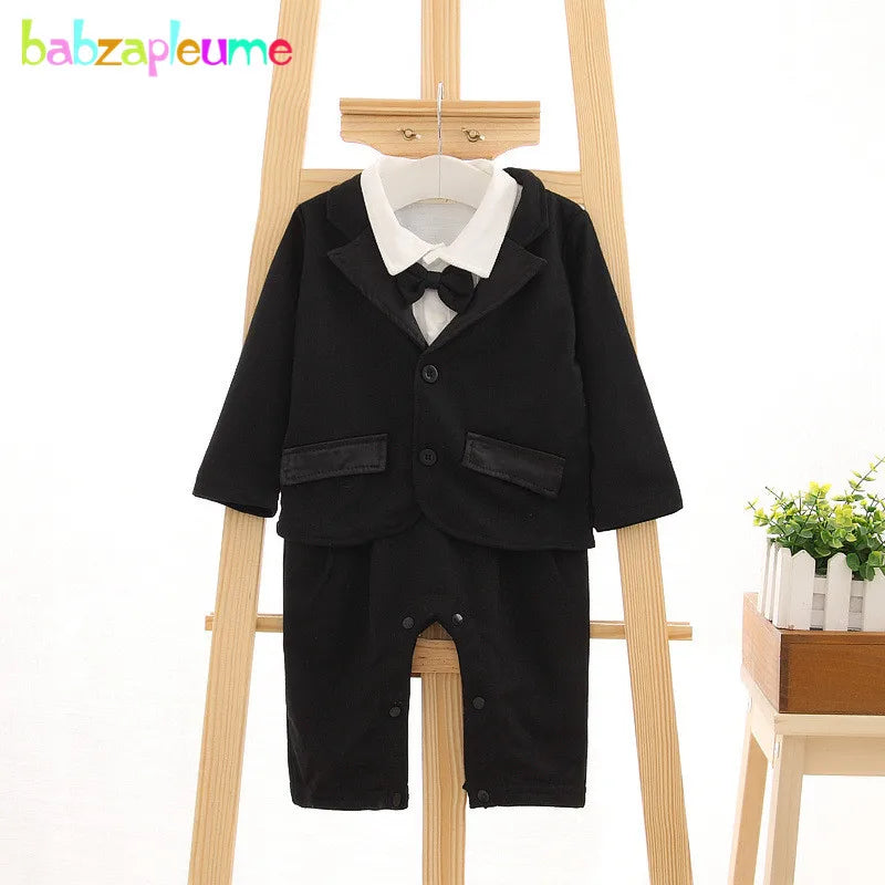 2-teiliges Baby-Outfit für Jungen – Anzugjacke & Jumpsuit für die 1. Geburtstagsfeier – Boutique-Design (0–24 Monate)