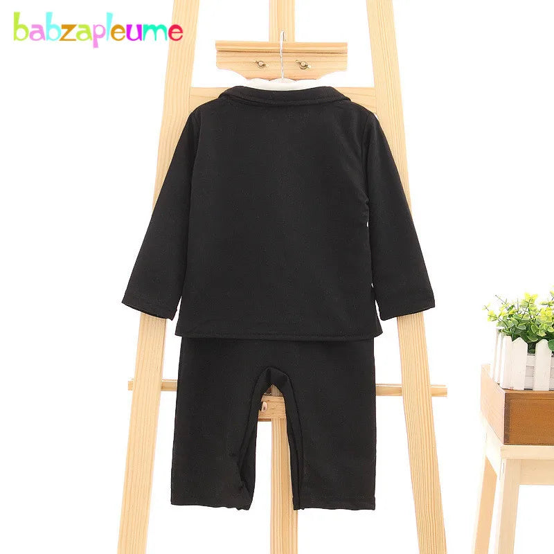 2-teiliges Baby-Outfit für Jungen – Anzugjacke & Jumpsuit für die 1. Geburtstagsfeier – Boutique-Design (0–24 Monate)