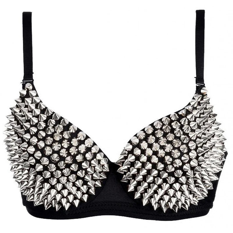 Sexy Damen-Bralette mit Strass & Pailletten – Rückenfreier BH ohne Bügel – Glänzendes Bustier für Party, Club & Hochzeit