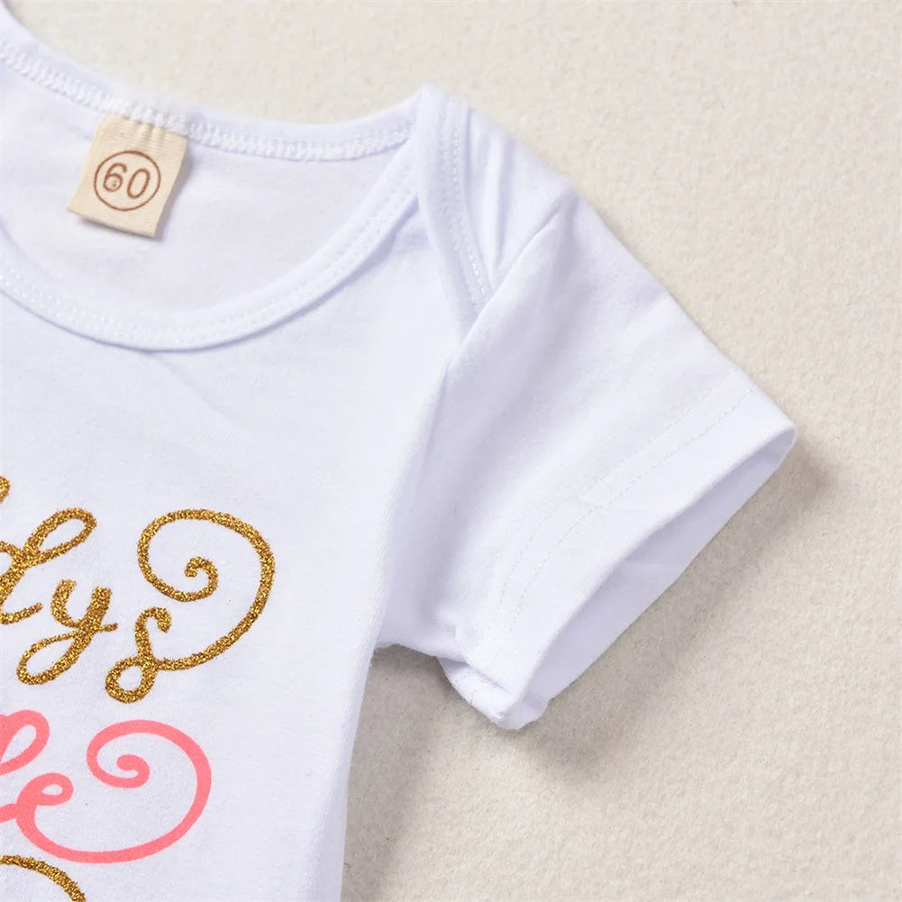 🌸 4-teiliges Sommer-Set für Neugeborene – Baby Mädchen Romper + Blumenhose + Hut + Haarband (0–24 Monate)