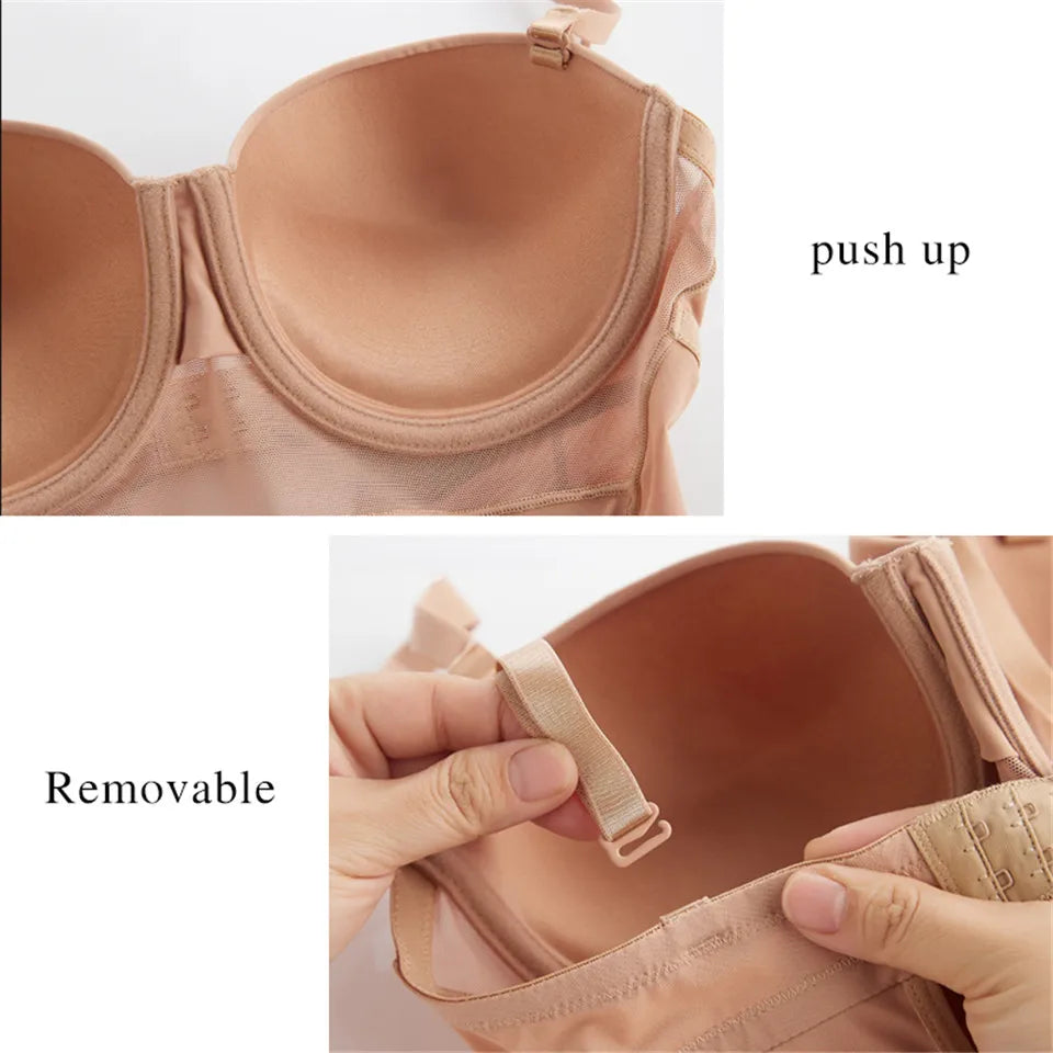 Wechery Damen Shapewear Body – Figurformender Body mit Bügel, Push-Up-Effekt, Schwarz