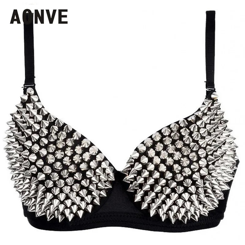 Sexy Damen-Bralette mit Strass & Pailletten – Rückenfreier BH ohne Bügel – Glänzendes Bustier für Party, Club & Hochzeit