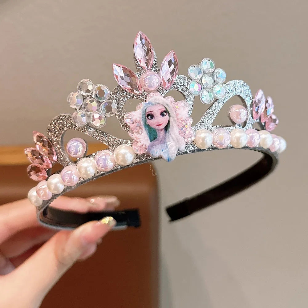 Disney Prinzessinnen-Krone Haarreif für Kinder – Aisha Frozen Krone – Geburtstagskrone für Mädchen – MINISO Design