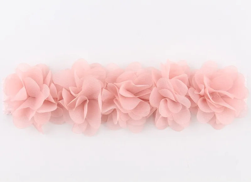 Blumen Baby Haarband für Mädchen – Elastisches Stirnband mit Schleife | Weiches Turban-Haarband für Kleinkinder & Neugeborene