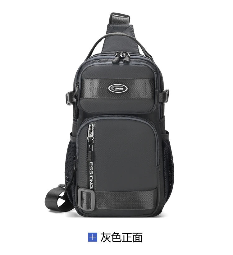 Große Herren Gürteltasche / Crossbody Bag – Leichte Oxford Brusttasche mit hoher Kapazität – Schultertasche für Alltag & Freizeit