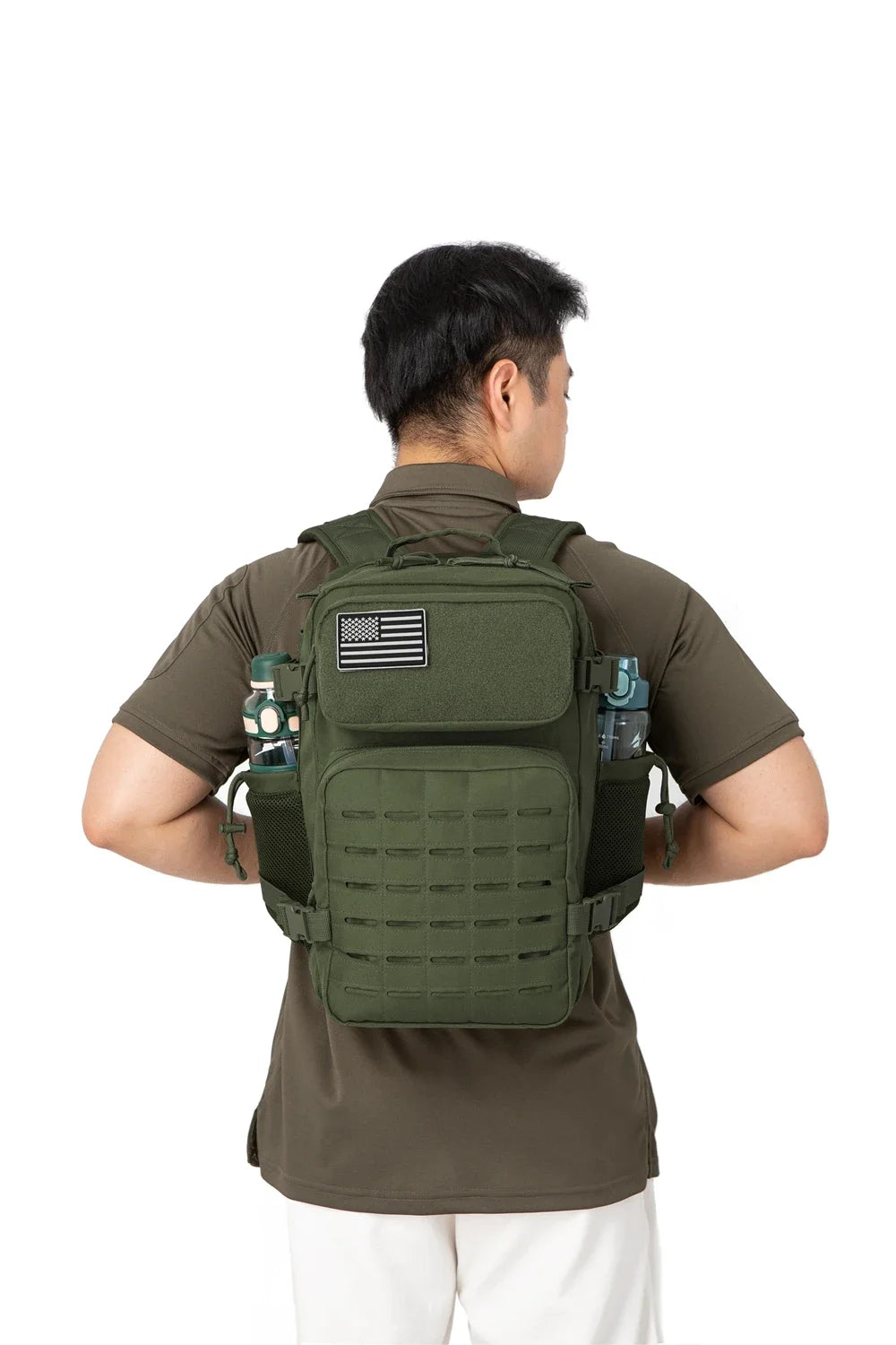 QT&QY Taktischer Rucksack 25L/45L – Outdoor Survival Bug Out Bag für Männer & Frauen – Schulrucksack mit Flaschenhalter