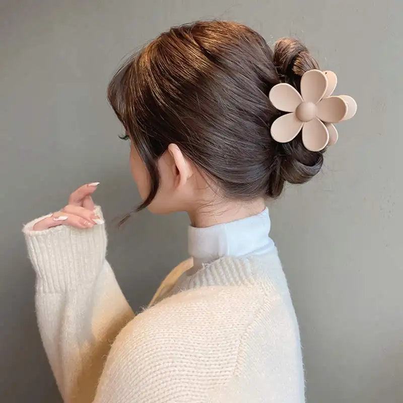 8er-Set Große Haarclips für Damen – Blumenform Haarklammern für dickes Haar – Stylische Haarspangen & Accessoires