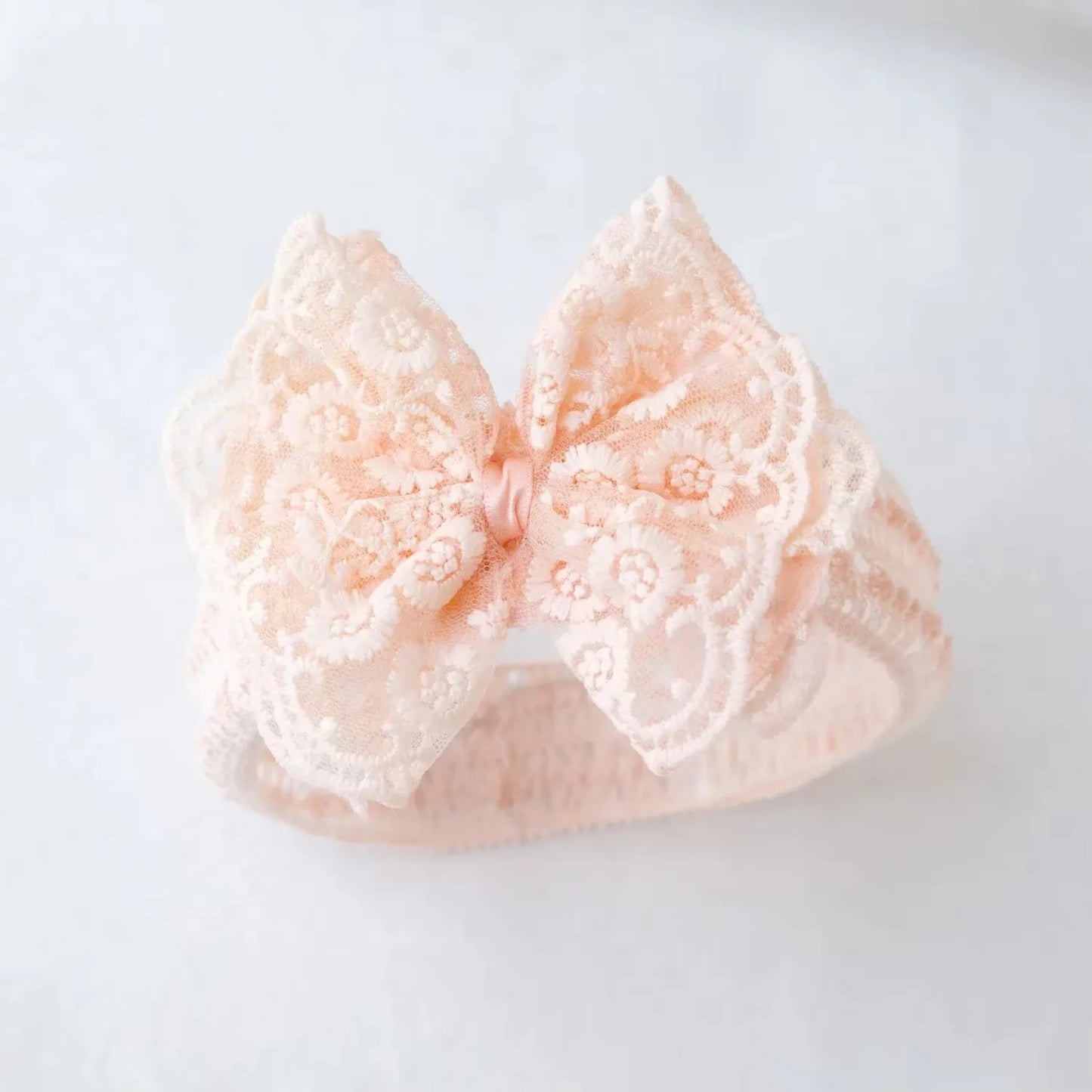 Blumen Baby Haarband für Mädchen – Elastisches Stirnband mit Schleife | Weiches Turban-Haarband für Kleinkinder & Neugeborene