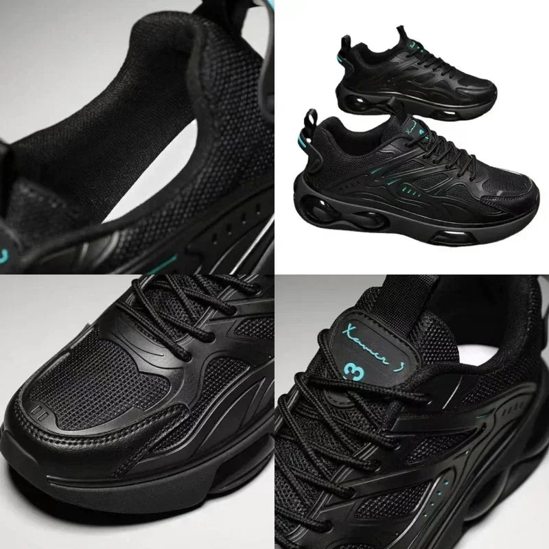 Herren Sneaker 2024 – Atmungsaktive Mesh-Laufschuhe mit dicker Sohle | Komfortable Freizeitschuhe & Tennisschuhe – Modisch & Klassisch