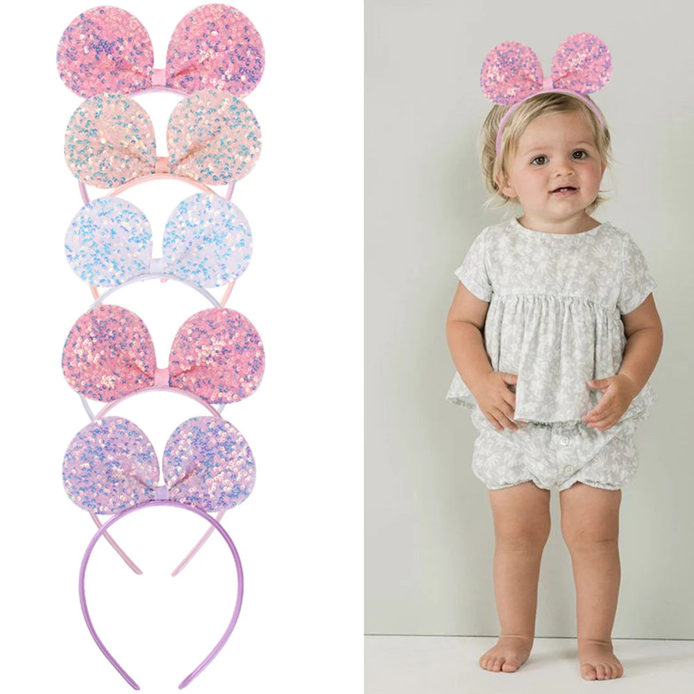 Glitzernde Kinder-Krone Haarreif – Mädchen Party Haarband mit Pailletten – Geburtstags- & Festival-Accessoire
