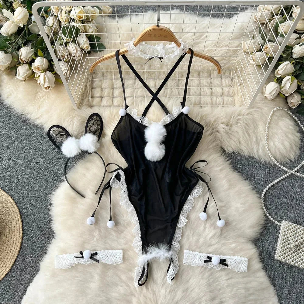 Sexy Damen-Unterwäsche Set – Spitzen-Bralette & Slip – Verführerisches Dessous-Set ohne Bügel für besondere Momente