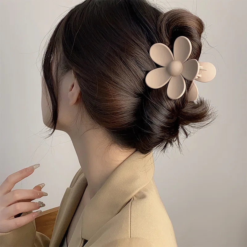 8er-Set Große Haarclips für Damen – Blumenform Haarklammern für dickes Haar – Stylische Haarspangen & Accessoires