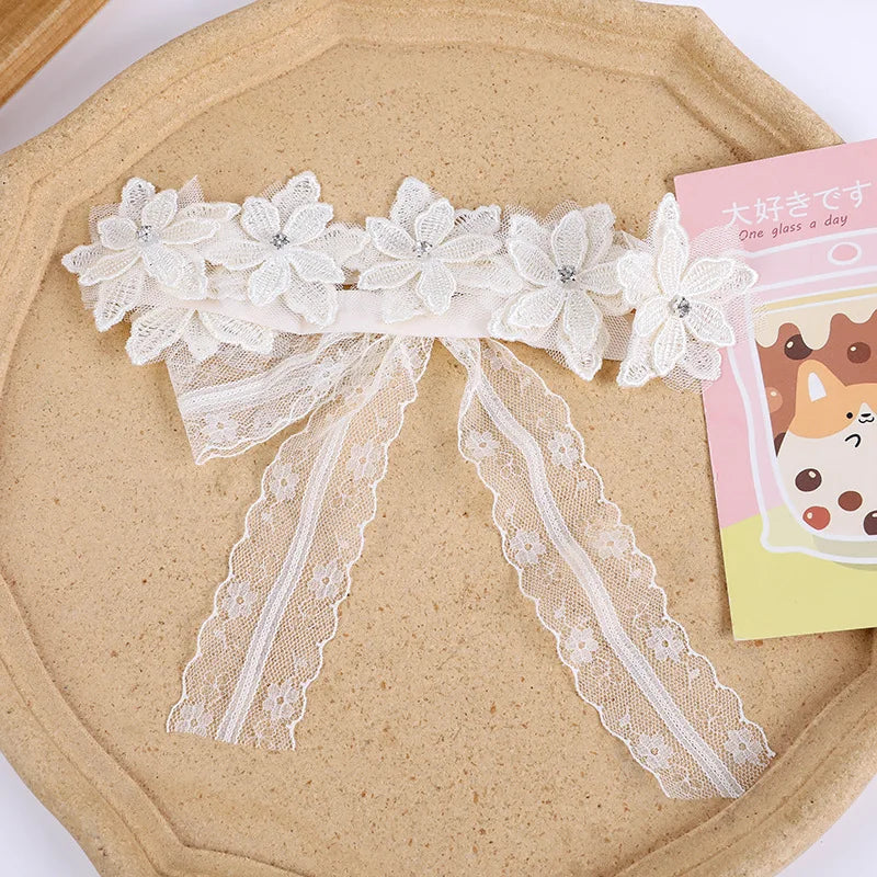 Blumen Baby Haarband für Mädchen – Elastisches Stirnband mit Schleife | Weiches Turban-Haarband für Kleinkinder & Neugeborene