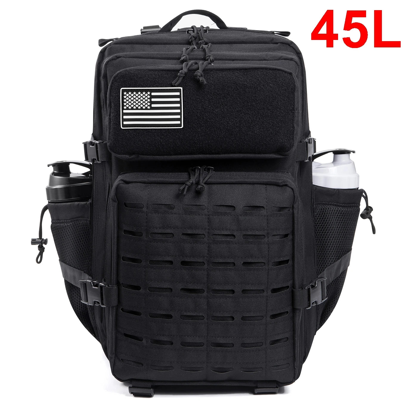 QT&QY Taktischer Rucksack 25L/45L – Outdoor Survival Bug Out Bag für Männer & Frauen – Schulrucksack mit Flaschenhalter