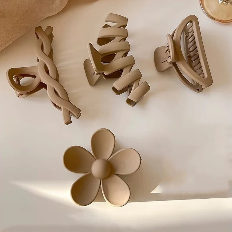 8er-Set Große Haarclips für Damen – Blumenform Haarklammern für dickes Haar – Stylische Haarspangen & Accessoires