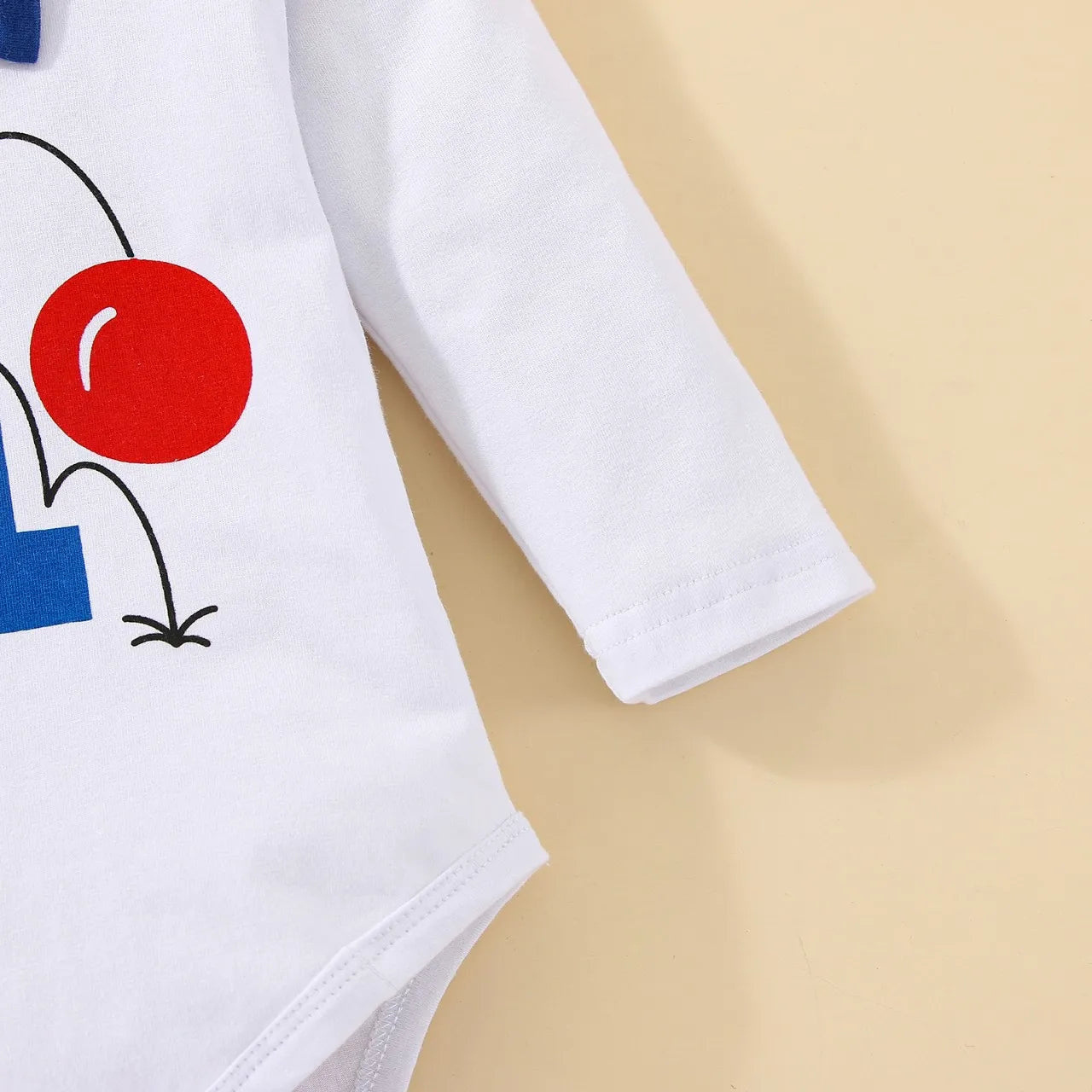 Baby Jungen Cake Smash Geburtstag Outfit – Romper mit „1“-Ballon-Aufdruck + Hosenträgerhose – 3-teiliges Set