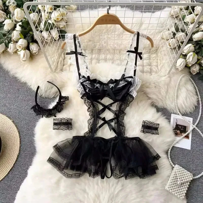 Sexy Damen-Unterwäsche Set – Spitzen-Bralette & Slip – Verführerisches Dessous-Set ohne Bügel für besondere Momente