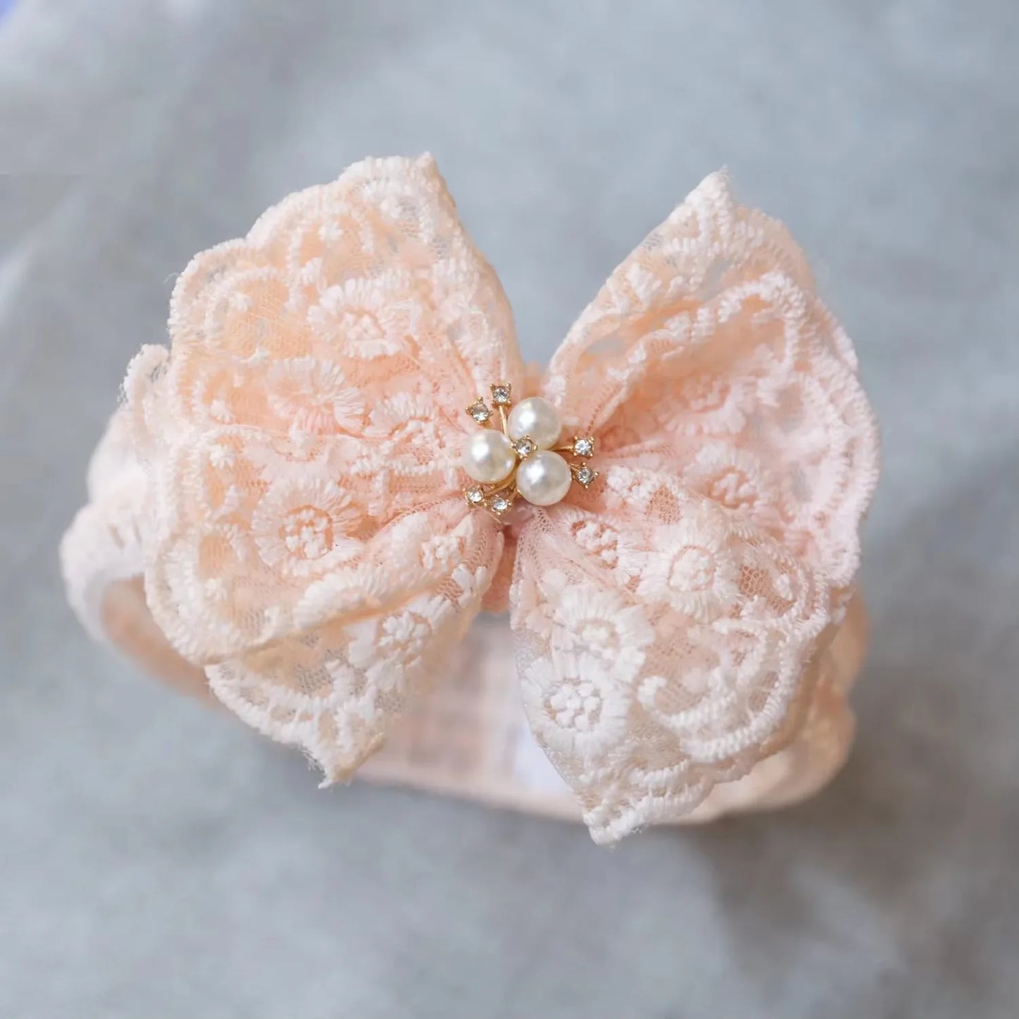 Blumen Baby Haarband für Mädchen – Elastisches Stirnband mit Schleife | Weiches Turban-Haarband für Kleinkinder & Neugeborene