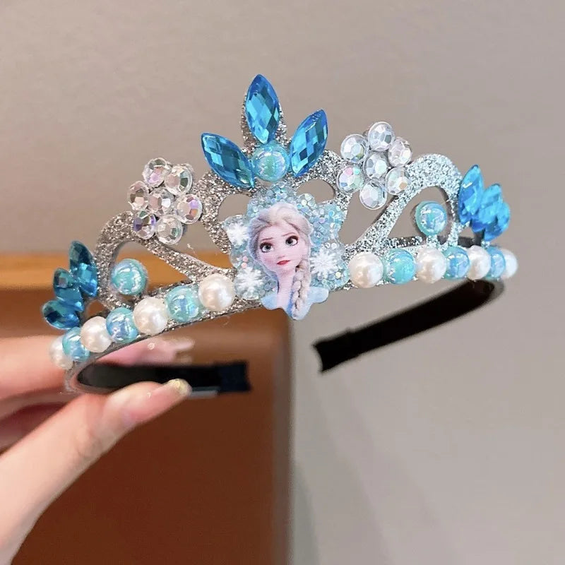 Disney Prinzessinnen-Krone Haarreif für Kinder – Aisha Frozen Krone – Geburtstagskrone für Mädchen – MINISO Design