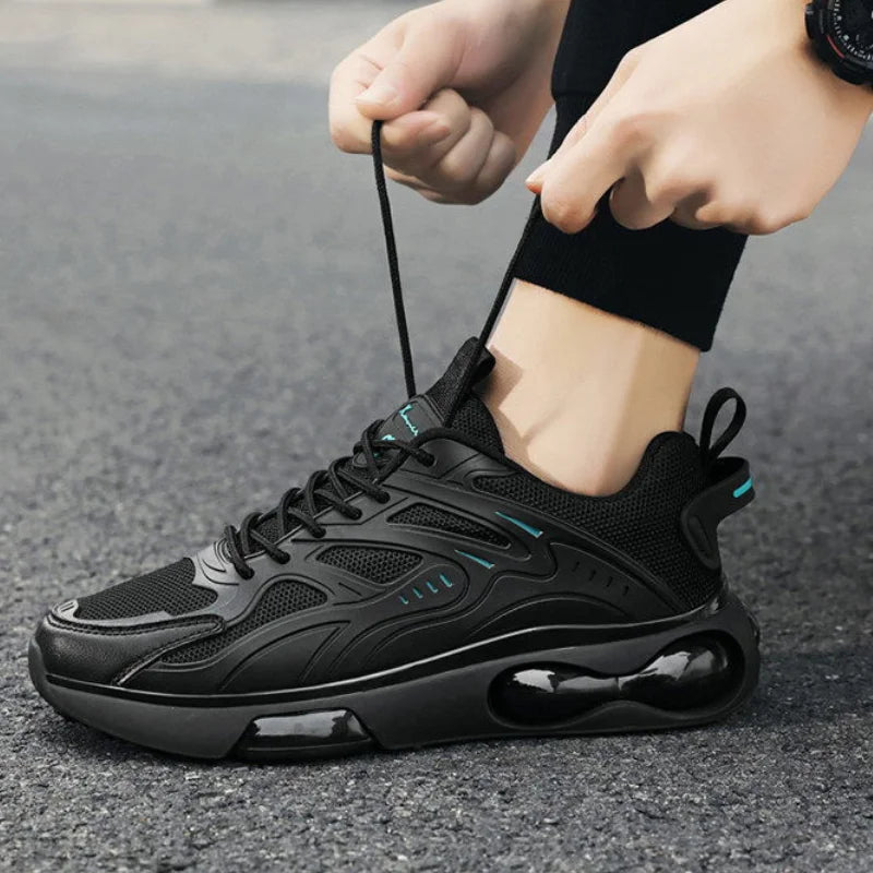 Herren Sneaker 2024 – Atmungsaktive Mesh-Laufschuhe mit dicker Sohle | Komfortable Freizeitschuhe & Tennisschuhe – Modisch & Klassisch