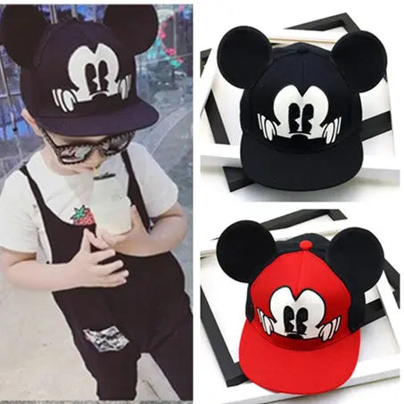Kinder Baseballcap mit Mickey-Maus-Motiv – Verstellbare Cartoon Snapback Mütze für Jungen & Mädchen (3–8 Jahre)