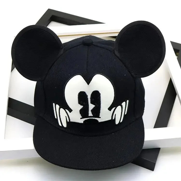 Kinder Baseballcap mit Mickey-Maus-Motiv – Verstellbare Cartoon Snapback Mütze für Jungen & Mädchen (3–8 Jahre)
