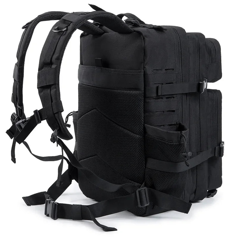 QT&QY Taktischer Rucksack 25L/45L – Outdoor Survival Bug Out Bag für Männer & Frauen – Schulrucksack mit Flaschenhalter