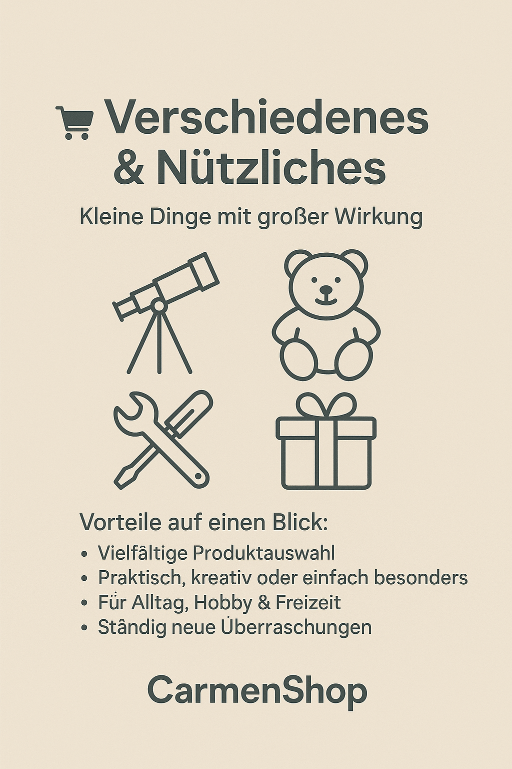 🎁 Verschiedenes & Nützliches – Kleine Dinge mit großer Wirkung