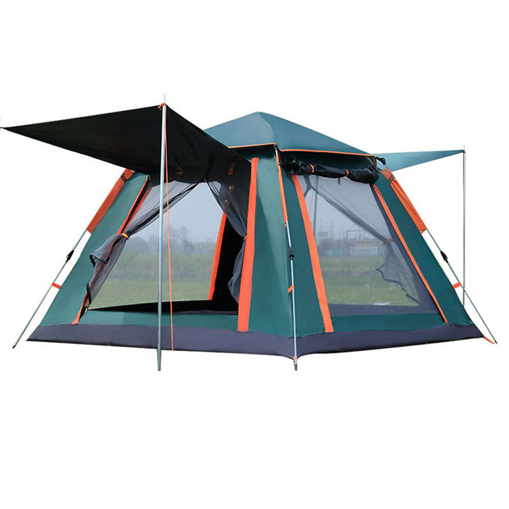 Automatisches Outdoor-Campingzelt – Schnellaufbauzelt für 2–4 Personen | Tragbares, Regen- & Sonnengeschütztes Zelt mit Tasche