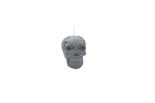 Handgemachte Sojawachs Kerze | Vanille Duft & Totenkopf Design | Duftkerze Geschenk