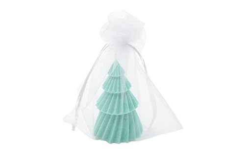 Handgemachte Sojawachs-Kerze | Vanille-Duft & Weihnachtsbaum-Design | Duftkerze Geschenk