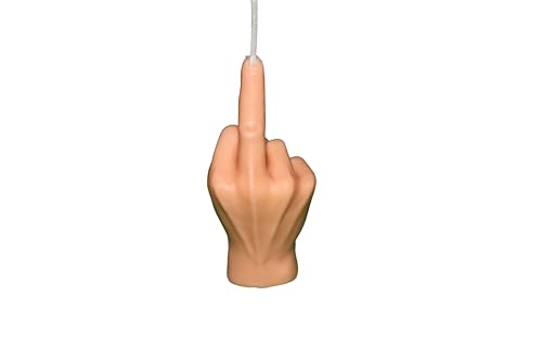 Handgemachte Statement-Kerze aus Sojawachs | Mittelfinger Design 4er Set – Humorvolles Geschenk & Dekoration | Vegane Duftkerze