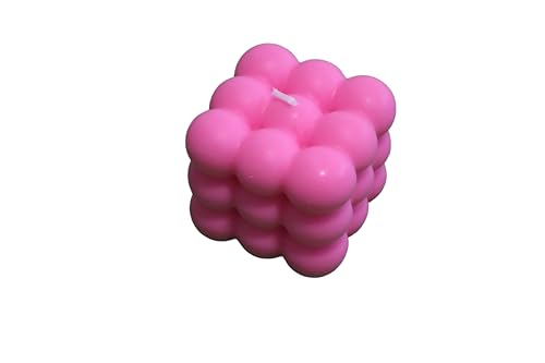 Handgemachte  Sojawachs Kerze | Vanille Duft & Bubble Design | Duftkerze Geschenk