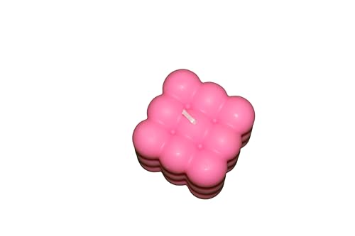 Handgemachte  Sojawachs Kerze | Vanille Duft & Bubble Design | Duftkerze Geschenk