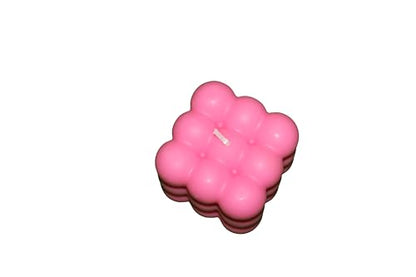 Handgemachte  Sojawachs Kerze | Vanille Duft & Bubble Design | Duftkerze Geschenk