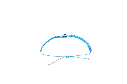 Handgefertigtes Makramee-Armband mit Böse-Auge – Verstellbar, Schutz & Stil