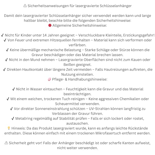 Handgefertigter Schlüsselanhänger 3er Set aus Holz mit individueller Lasergravur – Perfekt für personalisierte Geschenke!
