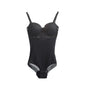 Wechery Damen Shapewear Body – Figurformender Body mit Bügel, Push-Up-Effekt, Schwarz