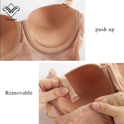 Wechery Damen Shapewear Body – Figurformender Body mit Bügel, Push-Up-Effekt, Schwarz