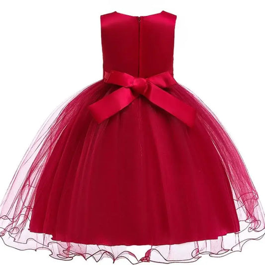 Elegantes Prinzessinnenkleid für Mädchen – Sommerliches Ballkleid für Hochzeit, Party & festliche Anlässe (Größe 100–160 / 3–10 Jahre)