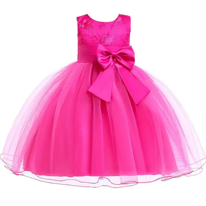 Elegantes Prinzessinnenkleid für Mädchen – Sommerliches Ballkleid für Hochzeit, Party & festliche Anlässe (Größe 100–160 / 3–10 Jahre)