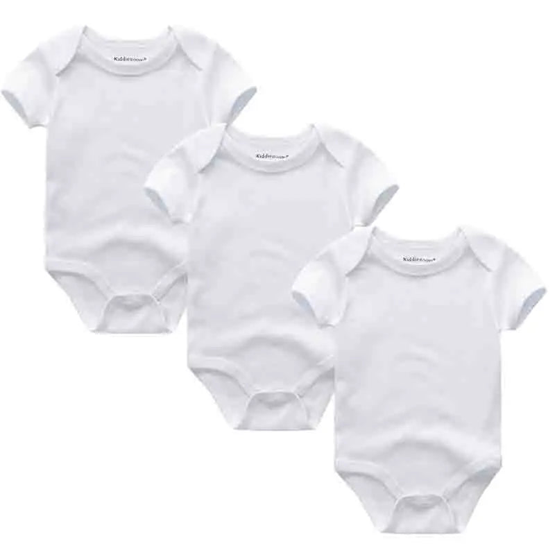 3-teiliges Baby-Set aus Baumwolle – Sommer-Body mit kurzen Ärmeln für Jungen & Mädchen (0–12 Monate)