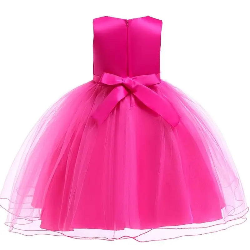 Elegantes Prinzessinnenkleid für Mädchen – Sommerliches Ballkleid für Hochzeit, Party & festliche Anlässe (Größe 100–160 / 3–10 Jahre)