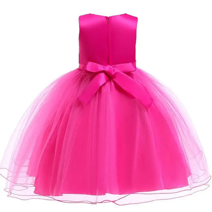 Elegantes Prinzessinnenkleid für Mädchen – Sommerliches Ballkleid für Hochzeit, Party & festliche Anlässe (Größe 100–160 / 3–10 Jahre)