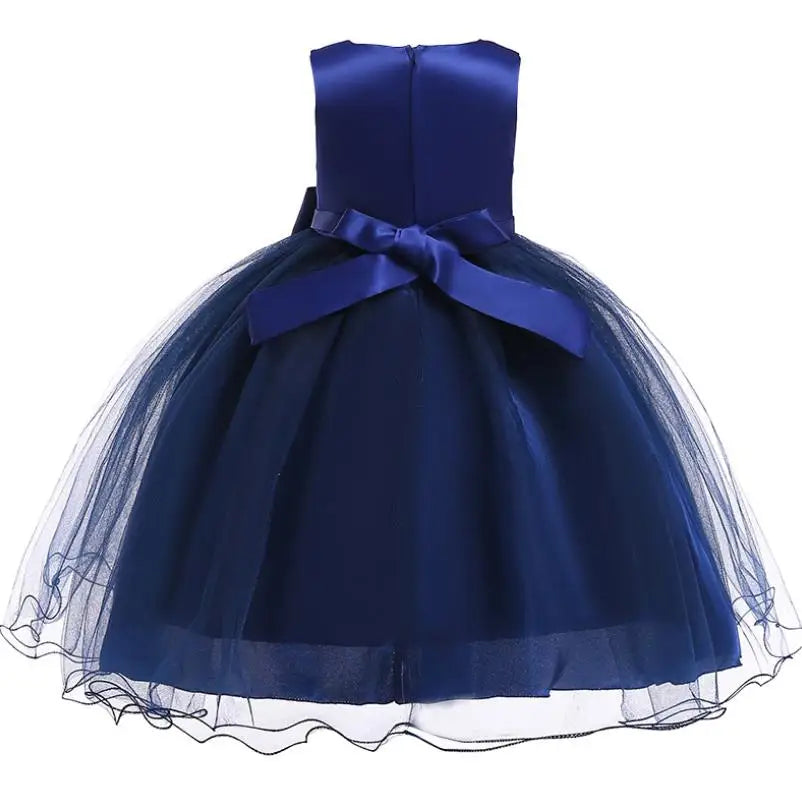 Elegantes Prinzessinnenkleid für Mädchen – Sommerliches Ballkleid für Hochzeit, Party & festliche Anlässe (Größe 100–160 / 3–10 Jahre)