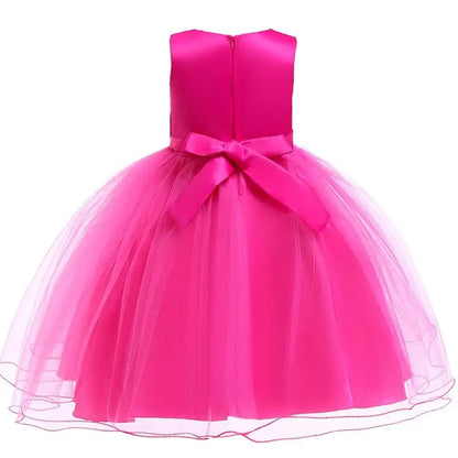 Elegantes Prinzessinnenkleid für Mädchen – Sommerliches Ballkleid für Hochzeit, Party & festliche Anlässe (Größe 100–160 / 3–10 Jahre)