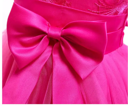Elegantes Prinzessinnenkleid für Mädchen – Sommerliches Ballkleid für Hochzeit, Party & festliche Anlässe (Größe 100–160 / 3–10 Jahre)