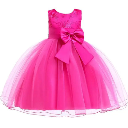 Elegantes Prinzessinnenkleid für Mädchen – Sommerliches Ballkleid für Hochzeit, Party & festliche Anlässe (Größe 100–160 / 3–10 Jahre)
